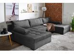 Wohnlandschaft COLLECTION AB "Josy U-Form, B: 307 cm", grau (anthrazit), B:307cm H:41cm T:161cm, 100%Polyester, Sofas, Wohnlandschaft, Schlaffunktion & Bettkasten, Federkern