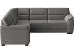 Ecksofa SIT & MORE "Montego L-Form, B: 256 cm, große Stoffauswahl, Komfortsitzhöhe 46 cm", grau (anthrazit), B:255cm H:88cm T:225cm, 100% Polyester, Sofas, Ecksofa, optional Schlaffunktion und Schubkasten mit Stauraum