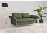 3-Sitzer SIT & MORE "Emely, inkl. Sitztiefenverstellung", grün (olive), B:199cm H:92cm T:123cm, 95%Polyester, 5% Polyamid, Sofas, 3-Sitzer, wahlweise mit Schlaffunktion, Kopf- & Armteilverstellung