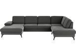 Wohnlandschaft SIT & MORE "Morris Jubi", braun (schlamm), B:335cm H:82cm T:212cm, 95% Polyester 5% Polyamid, Sofas, Wohnlandschaft, wahlweise mit Armteilverstellung, Schlaffunktion & Bettkasten