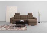Ecksofa SIT & MORE "Quincy L-Form", braun (schoko), B:252cm H:82cm T:161cm, Sofas, Ecksofa, wahlweise mit Schlaffunktion und Bettkasten