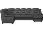 Wohnlandschaft COTTA "Marcus U-Form", grau (fango), B:330cm H:99cm T:211cm, 64% Polyurethan, 25% Polyester, 11% Baumwolle, Sofas, Wohnlandschaft, wahlweise mit Schlaffunktion & Stauraum