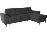 Ecksofa SIT & MORE "Sorano L-Form", grau (anthrazit), B:250cm H:88cm T:161cm, Sofas, Ecksofa, wahlweise mit Schlaffunktion und Bettkasten