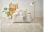 Loveseat OTTO HOME "FINNLEY Bouclé, XXL-Sessel, Lesesessel, inkl. Zierkissen", weiß, B:120cm H:85cm T:86cm, Bezugstoff aus 90% recyeltem Material ;Aqua Clean ;Gramatur 580g/qm +/- 5%, Sessel, Loveseat, verfügbar in den Stoffqualitäten Bouclé, Struktur fein und Mega Cord
