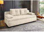 Schlafsofa JOCKENHÖFER GRUPPE "Balu, B: 201 cm, Liegefl. 151x201 cm, Dauerschläfer", beige, B:201cm T:101cm, Korpus: 100% Polyester;Kissen: 100% Polyester, Sofas, Schlafsofa, mit Schlaffunktion, Bettkasten & einfachen Hub-Schwenkbeschlag