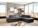 Ecksofa SIT & MORE "Alcudia L-Form, modernes Design, Breite 272cm, Liegefl. 196x124cm", braun (mocca), B:272cm H:73cm T:226cm, NaturLEDER;Spannstoff, Sofas, Ecksofa, mit Armteilverstellung, optional Kopfteilverstellung & Schlaffunktion