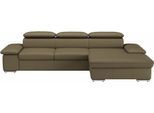 Ecksofa SIT & MORE "Valantine L-Form, B: 286 cm", grün (olive), B:286cm H:73cm T:174cm, Sofas, Ecksofa, mit Arm- & Kopfteilverstellung, optional mit Schlaffunktion