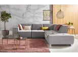 Ecksofa OTTO HOME "Sapporo L-Form", grau, B:272cm H:78cm T:222cm, Struktur fein (100% Polyester);Luxus-Microfaser weich (90% Polyester, 10% Polyacryl);Struktur imprägniert (100% Polyester), Sofas, Ecksofa, wahlweise Schlaffunktion oder Sitztiefenverstellung, Federkern