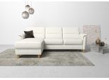 Ecksofa HOME AFFAIRE "Palmera L-Form, B: 244 cm - OTTO. Verlässliche Qualität.", weiß (reinweiß), B:244cm H:89cm T:163cm, Luxus-Microfaser (100% Polyester);Struktur (100% Polyester);Luxus-Microfaser in Lederoptik (100% Polyester), Sofas, Ecksofa, optional Schlaffunktion & Bettkasten, Federkern