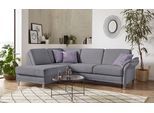 Ecksofa SIT & MORE "Clio L-Form", grau, B:254cm H:89cm T:190cm, Sofas, Ecksofa, wahlweise mit Schlaffunktion und Bettkasten, inklusive Federkern