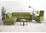 Ecksofa SIT & MORE "Grenoble L-Form mit Federkern", grün (olive), B:247cm H:85cm T:222cm, Sofas, Ecksofa, wahlweise mit Schlaffunktion, Bettkasten, Arm- und Kopfteilverstellung