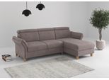 Ecksofa OTTO HOME "Glendale, L-Form", taupe, B:253cm H:84cm T:166cm, 90% Polyester, 10% Polyamid, Sofas, Ecksofa, inkl. Kopfteilverstellung, wahlweise mit Vorziehsitz und Bettkasten