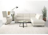 Ecksofa SIT & MORE "Grenoble L-Form mit Federkern", beige (linen), B:247cm H:85cm T:222cm, Sofas, Ecksofa, wahlweise mit Schlaffunktion, Bettkasten, Arm- und Kopfteilverstellung