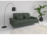 2,5-Sitzer SIT & MORE "Amica, inkl. Sitztiefenverstellung und Armteilverstellung", grün (jungle), B:202cm H:90cm T:122cm, 90% Polyester, 10% Polyamid, Sofas, 2 5-Sitzer, wahlweise mit Kopfteilverstellung und Schlaffunktion