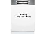 BOSCH teilintegrierbarer Geschirrspüler "SMI4ECS32E", Energieeffizienz: A, silber (gebürsteter stahl), B:59,8cm H:81,5cm T:57,3cm, Geschirrspüler, Automatische Türöffnung gegen Kondenswasser & flexible Max Flex Körbe, teilintegrierbarer Geschirrspüler