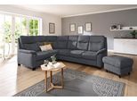 Ecksofa OTTO HOME "Boccaccio L-Form", grau, B:265cm H:104cm T:215cm, Struktur weich (90% Polyester / 10% Polyamid);Luxus-Microfaser (100% Polyester);Luxus-Microfaser Vintageoptik(100% Polyester), Sofas, Ecksofa, mit Federkern, incl. Kopfteilverstellung, wahlweise Schlaffunktion