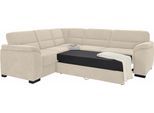 Ecksofa SIT & MORE "Montego L-Form, B: 256 cm, große Stoffauswahl, Komfort Sitzhöhe 46cm", beige (creme), B:255cm H:88cm T:225cm, Luxus-Microfaser (90% Polyester, 10% Polyamid);Struktur (100% Polyester);Luxus-Microfaser ALTARA NUBUCK (100% Polyester), Sofas, Ecksofa, wahlweise mit Schlaffunktion und Schubkasten