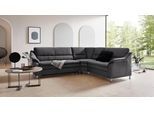Ecksofa OTTO HOME "Cardoso L-Form", grau (anthrazit), B:260cm H:90cm T:230cm, Luxus-Microfaser ALTARA NUBUCK (100% Polyester);Luxus-Microfaser weich (90% Polyester, 10% Polyamid);Struktur (52%Polyester, 35% Acryl, 13%Cotton);Luxus-Microfaser Lederoptik (100% Polyester), Sofas, Ecksofa, mit Trapezecke für mehr Sitzkomfort, wahlweise auch mit Schlaffunktion