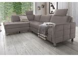 Ecksofa SIT & MORE "Pablo L-Form", grau (elefant), B:233cm H:78cm T:196cm, Struktur fein (100% Polyester);Struktur (100% Polyester), Sofas, Ecksofa, wahlweise mit Schlaffunktion
