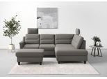 Ecksofa SIT & MORE "Farö L-Form", braun (schlamm), B:251cm H:90cm T:187cm, Sofas, Ecksofa, inklusive Federkern, wahlweise mit Schlaffunktion und Bettkasten