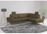 Ecksofa SIT & MORE "Morris L-Form, inkl. Sitztiefenverstellung", grün (olive), B:262cm H:82cm T:212cm, Sofas, Ecksofa, wahlweise mit Armteilverstellung, Schlaffunktion & Bettkasten