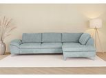 Ecksofa DIE PLANBAR "Ottomane MP-IN14007 L-Form, Breite 306 cm", famosa ocean, B:306cm H:84cm T:197cm, 100% Polyester, Sofas, Ecksofa, wahlweise mit Schlaffunktion und verstellbaren Kopfstützen