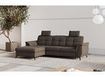 Ecksofa SIT & MORE "Zora", braun (espresso), B:262cm H:92cm T:164cm, 90% Polyester 10% Polyamid, Sofas, Ecksofa, wahlweise mit Schlaffunktion und Bettkasten