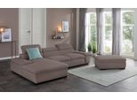 Ecksofa OTTO HOME "Alberto L-Form", grau (taupe), B:286cm H:73cm T:174cm, 90% Polyester, 10% Polyamid;Luxus-Microfaser ALTARA NUBUCK (100% Polyester);Luxus-Microfaser weich (90% Polyester, 10% Polyamid);Microfaser Antiklederoptik, Sofas, Ecksofa, mit Kopfteilverstellung, wahlweise mit Schlaffunktion