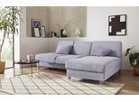 Ecksofa SIT & MORE "Clio L-Form", silber, B:246cm H:89cm T:165cm, Sofas, Ecksofa, optional Schlaffunktion oder Vorziehsitz und Bettkasten, Federkern