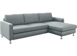 Ecksofa DIE PLANBAR "MP-IN19027 L-Form", blau (ocean), B:265cm H:82cm T:172cm, 100% Polyester, Sofas, Ecksofa, wahlweise mit Schlaffunktion, frei im Raum stellbar