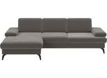 Ecksofa SIT & MORE "Morris L-Form, inkl. Sitztiefenverstellung", braun (schlamm), B:275cm H:82cm T:171cm, 100% Polyester, Sofas, Ecksofa, wahlweise mit Armteilverstellung, Schlaffunktion & Bettkasten