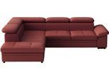 Ecksofa SIT & MORE "Viola, L-Form, Leder, B: 249 cm", beige (merlot), B:249cm H:73cm T:226cm, Sofas, Ecksofa, optional mit Schlaffunktion