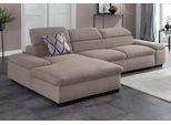 Ecksofa OTTO HOME "Alberto L-Form", grau, B:286cm H:73cm T:174cm, 100% Polyester;Luxus-Microfaser ALTARA NUBUCK (100% Polyester);Luxus-Microfaser weich (90% Polyester, 10% Polyamid);Microfaser Antiklederoptik, Sofas, Ecksofa, mit Kopfteilverstellung, wahlweise mit Schlaffunktion