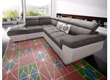 Ecksofa COTTA "Speedway L-Form, B: 262cm, moderne Couch, bequeme Wellenunterfederung", sand, schoko, B:262cm H:79cm T:102cm, Kunstleder SOFTLUX / Struktur (100% Polyester);Edles Flachgewebe (100% Polyester) / Feine Struktur (100% Polyester);Kunstleder SOFTLUX / Luxus-Microfaser (100% Polyester), Sofas, Ecksofa, Kopfteilverstellung, optional Schlaffunktion & Bettkasten