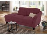 Recamiere OTTO HOME "Trondheim", lila (chianti), B:197cm H:89cm T:90cm, Luxus-Microfaser (90% Polyester, 10% Polyamid);Struktur fein (100% Polyester);Flachgewebe (100% Polyester), Sofas, Recamiere, freistehend, mit Federkern, Knopfheftung im Rücken, Füße Buche