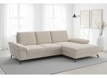Ecksofa SIT & MORE "Chelsea L-Form, B: 264 cm, mit Armteil-& Sitztiefenverstellung", beige (creme), B:264cm H:89cm T:174cm, 100% Polyester, Sofas, Ecksofa, optional Schlaffunktion und Bettkasten