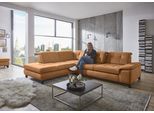 Ecksofa DIE PLANBAR "MP-IN18012 L-Form mit Federkern-Polsterung", braun (zimt), B:310cm H:85cm T:260cm, 100% Polyester, Sofas, Ecksofa, Sitztiefenverstellung, optional Kopfteilverstellung & Schlaffunktion