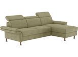 Ecksofa OTTO HOME "Calypso L-Form", grün, B:260cm H:85cm T:172cm, 100% Polyester, Sofas, Ecksofa, mit motorischen Funktionen im Sofa und Recamiere
