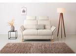 2-Sitzer OTTO HOME "Westerland", beige (creme), B:166cm H:90cm T:89cm, 100% Polyester, Sofas, 2-Sitzer, Federkern-Polsterung. wahlweise mit Armlehnfunktion