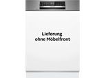 BOSCH teilintegrierbarer Geschirrspüler "SMI6ECS12E", Energieeffizienz: A, silber (gebürsteter stahl), B:59,8cm H:81,5cm T:57,3cm, Geschirrspüler, Automatische Türöffnung gegen Kondenswasser & flexible Max Flex Körbe, teilintegrierbarer Geschirrspüler