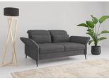 3-Sitzer SIT & MORE "Emely, inkl. Sitztiefenverstellung", grau, B:199cm H:92cm T:123cm, 90% Polyester, 10% Polyamid, Sofas, 3-Sitzer, wahlweise mit Schlaffunktion, Kopf- & Armteilverstellung