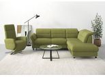 Ecksofa SIT & MORE "Grenoble L-Form mit Federkern", grün (olive), B:247cm H:85cm T:222cm, Sofas, Ecksofa, wahlweise mit Schlaffunktion, Bettkasten, Arm- und Kopfteilverstellung