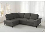 Ecksofa SIT & MORE "Chelsea Leder L-Form, B:249 cm, inkl. Armteil- & Sitztiefenverstellung", anthrazit, B:249cm H:89cm T:190cm, Sofas, Ecksofa, optional mit Schlaffunktion und Bettkasten