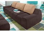 Big-Sofa OTTO HOME "Bono", braun (dunkelbraun, caramel), B:266cm H:90cm T:102cm, Luxus-Microfaser ALTARA NUBUCK (100% Polyester);Luxus-Microfaser ALTARA NUBUCK (100% Polyester);Samtstruktur (95% Polyester, 5% Polyamid), Sofas, Big-Sofa