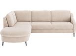 Ecksofa SIT & MORE "Soul L-Form", beige, B:257cm H:90cm T:239cm, 95% Polyester, 5% Polyamid, Sofas, Ecksofa, wahlweise mit Schlaffunktion und Bettkasten oder Schubkasten