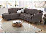Ecksofa OTTO HOME "Gotland L-Form", braun (espresso), B:257cm H:84cm T:212cm, Struktur (100% Polypropylen);Luxus-Microfaser ALTARA NUBUCK (100% Polyester);90% Polyester/10% Polyamid Luxus-Microfaser (100% Polyester), Sofas, Ecksofa, wahlweise mit Sitztiefenverstellung + Bettkasten