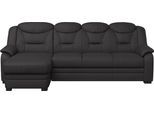 Ecksofa COTTA "Marcus L-Form", schwarz, B:257cm H:99cm T:162cm, 64% Polyurethan, 25% Polyester, 11% Baumwolle, Sofas, Ecksofa, wahlweise mit Schlaffunktion