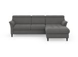 Ecksofa SIT & MORE "Marano L-Form", grau, B:257cm T:166cm, 98% Polyester, 2% Polyamid, Sofas, Ecksofa, inklusive Kopfteilverstellung, optional Schlaffunktion & Bettkasten