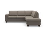 Ecksofa OTTO HOME "County L-Form", braun (savannah), B:236cm H:81cm T:213cm, Luxus-Microfaser (100% Polyester);Struktur fein (100% Polyester);Luxus-Microfaser weich (9ß% Polyester, 10% Polyamid), Sofas, Ecksofa, wahlweise Ottomane links oder rechts, mit Federkern-Polsterung
