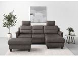 Ecksofa SIT & MORE "Farö L-Form", braun, B:234cm H:90cm T:168cm, Sofas, Ecksofa, inklusive Federkern, wahlweise mit Schlaffunktion und Bettkasten